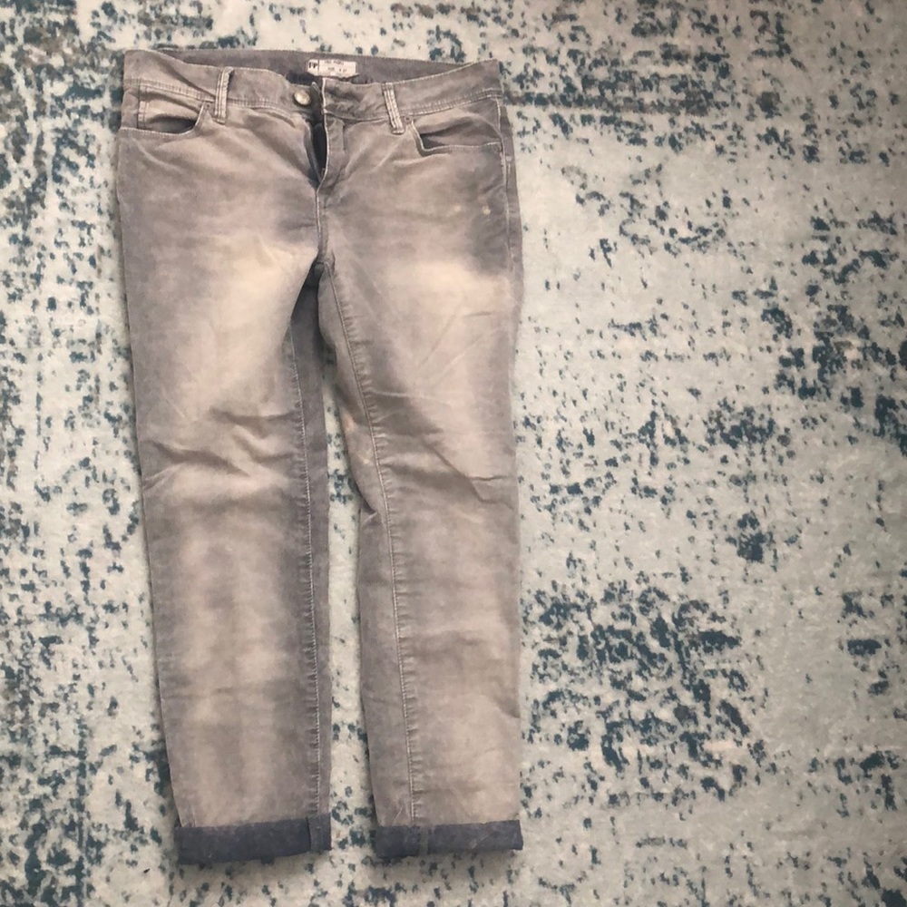 Free people distressed corduroy capris